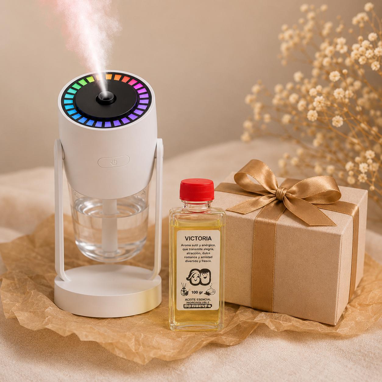 Humidificador Ultrasónico con Proyector de Galaxias y Difusor de Aromaterapia 4 en 1